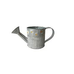 Natural and White Wash Finished Galvanized watering pots flower engraved watering cans for bulk oders in very low prices