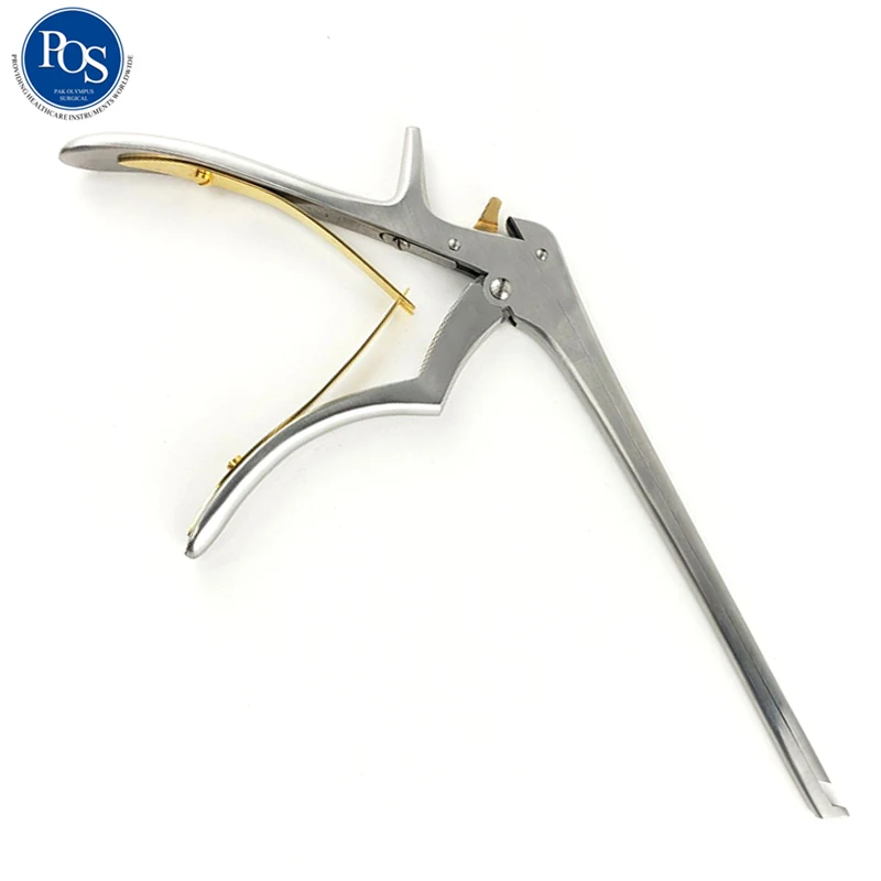 Stainless Steel Neurosurgery Orthopedic Surgical Instruments Kerrison Laminectomy Bone Punch Rongeur 90 Degree