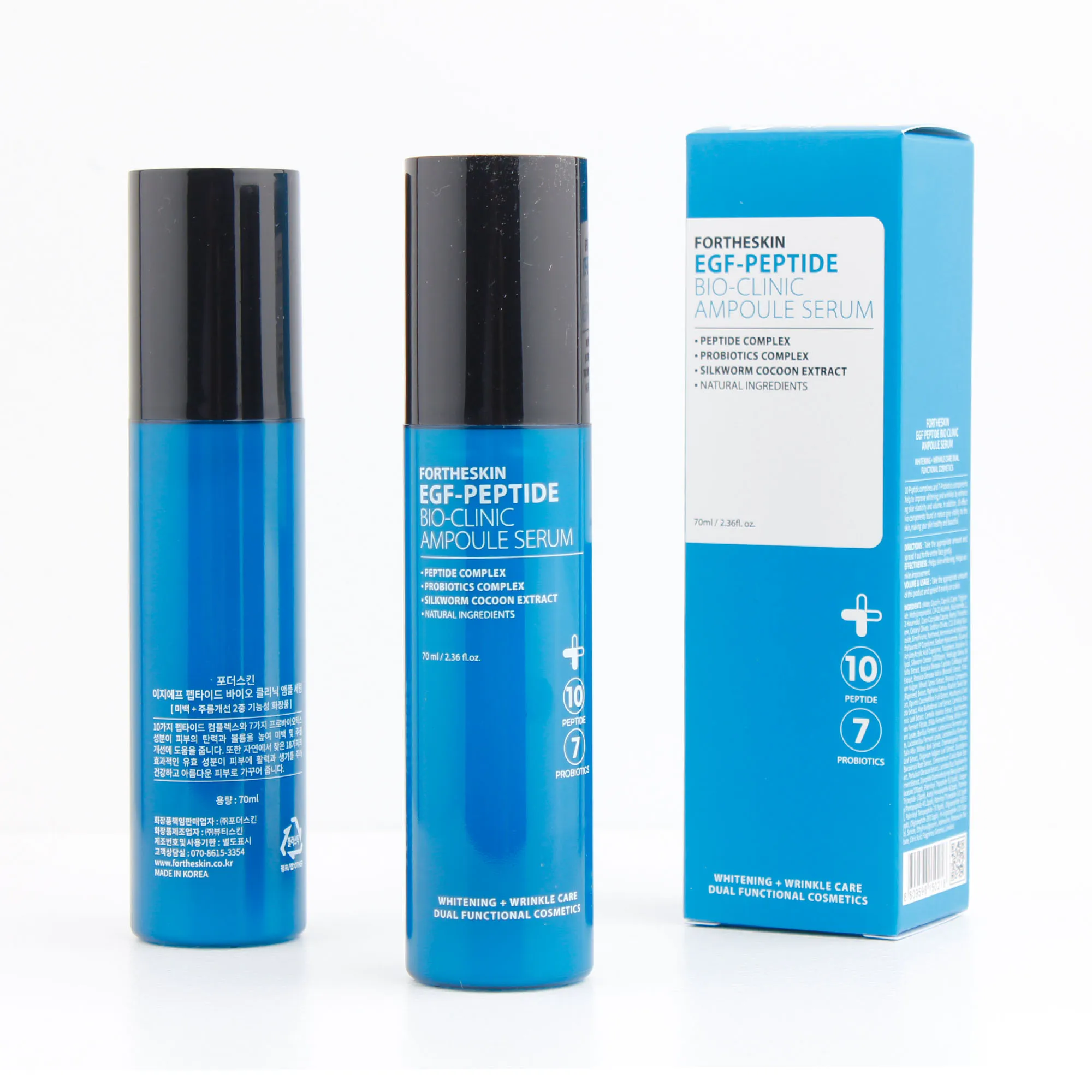 EGF PEPTIDE BIO AMPOULE SERUM for Korean Skincare Cosmetics Glow Boosting Serum for Face Hydrating Essence for Sensitive Skin