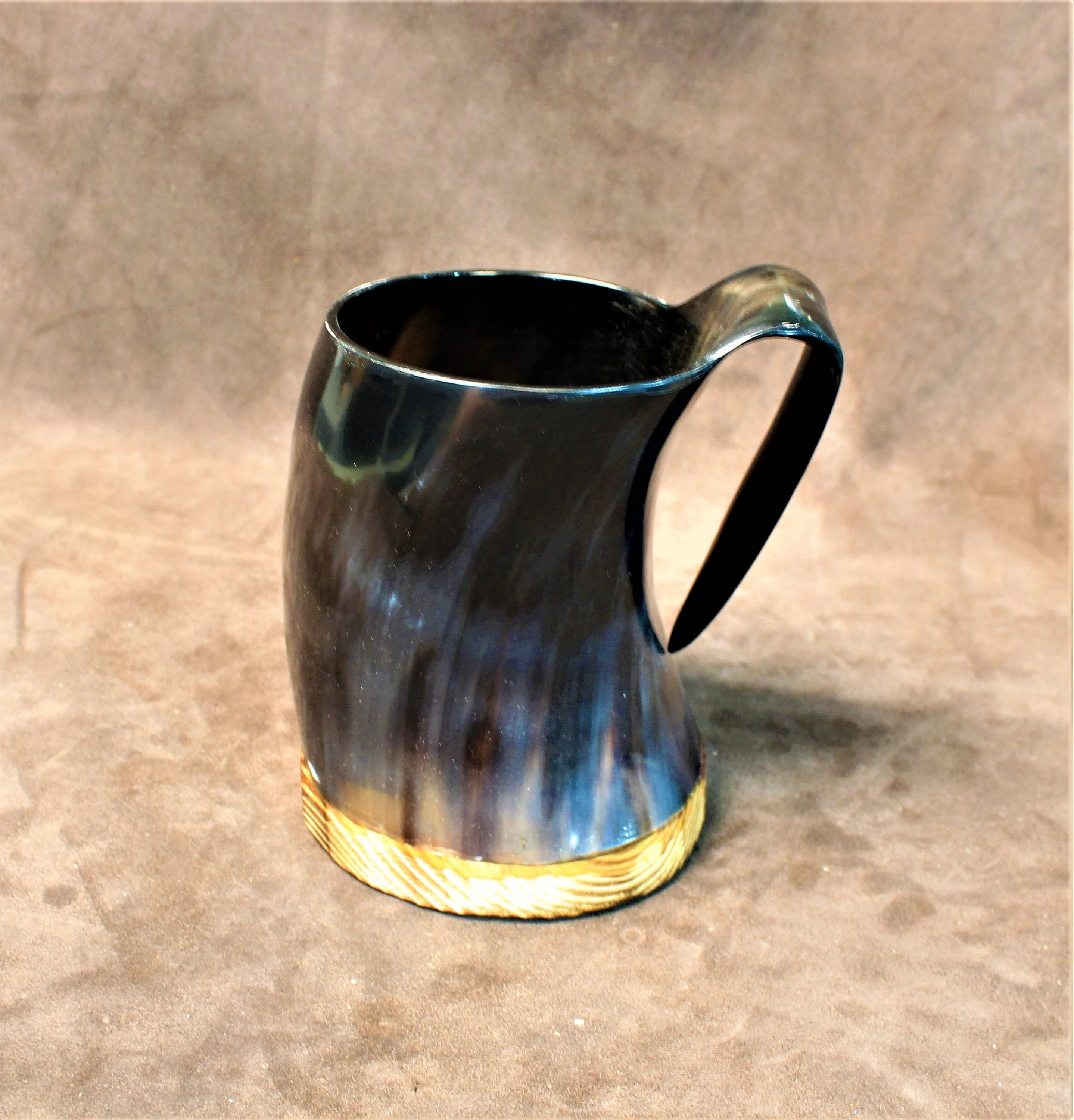 handmade natural ox horn beer mug Viking drinking wine mug at reasonable price for home hotel by LUXURY CRAFTS