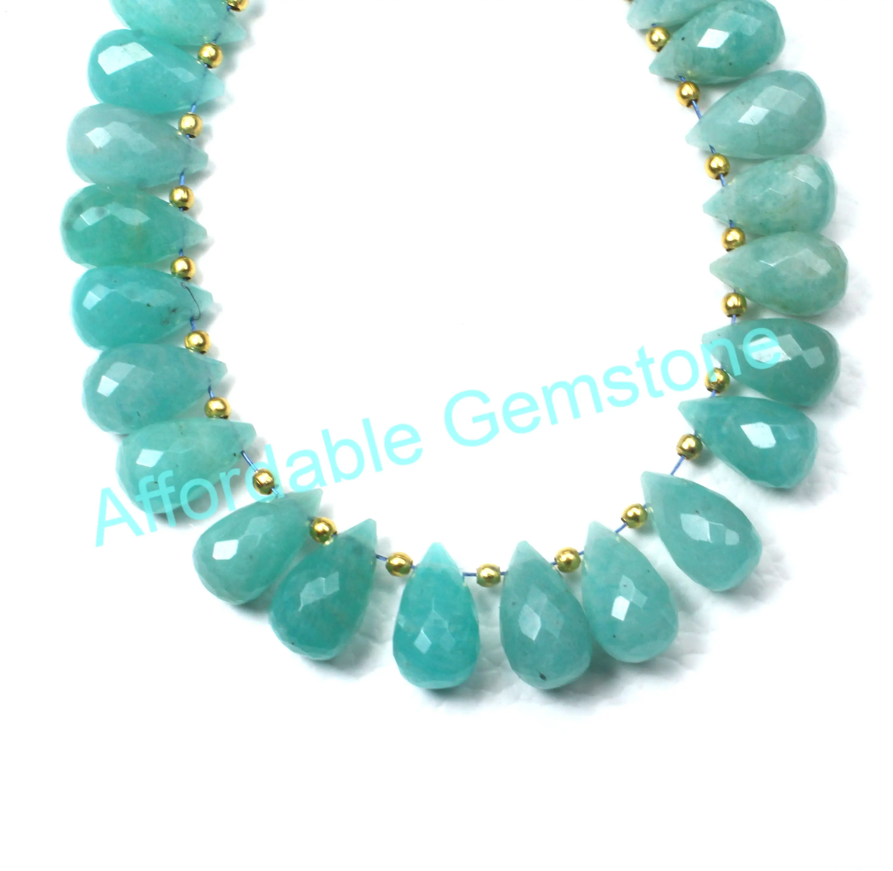 Амазонитовый драгоценный камень сверху камни в форме слезы изготовление ювелирных изделий драгоценные оптом