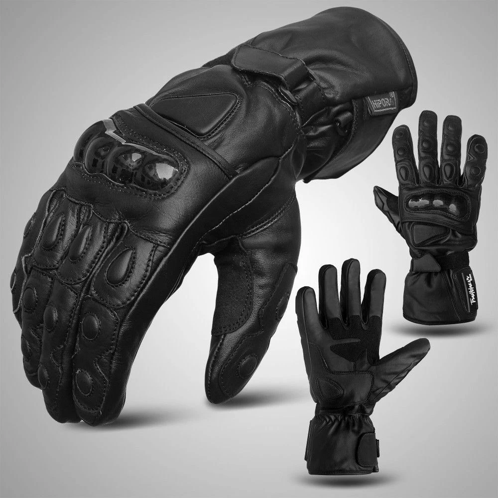  Мотоциклетное оборудование Motowolf кожаные дышащие мотоциклетные гоночные перчатки Черные Водонепроницаемые с индивидуальным логотипом