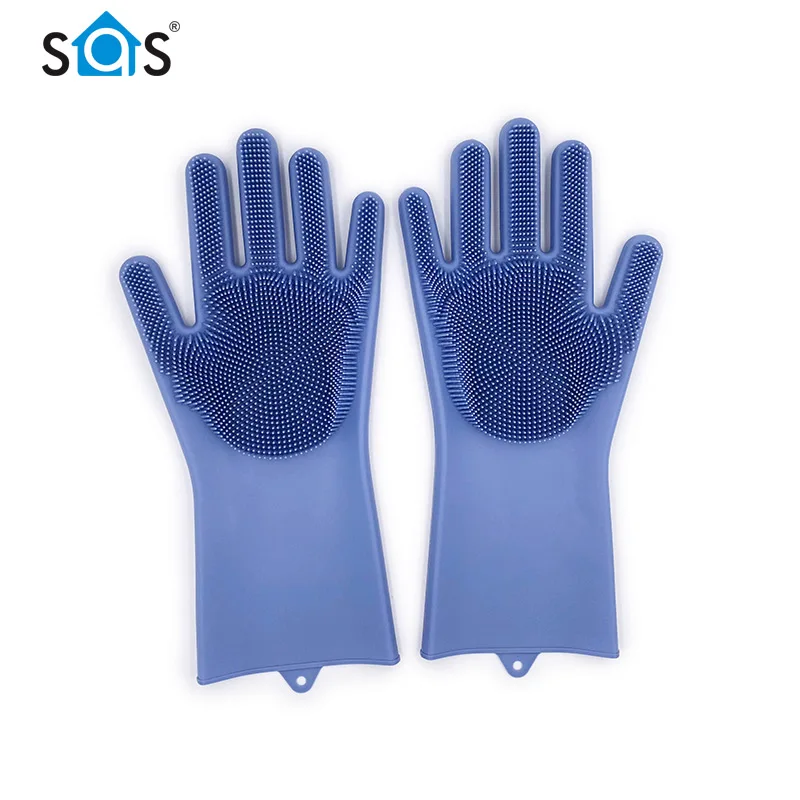 
Best Selling Multi Purpose Flexible Comfortable Kitchen Silicone Rubber Dish Washing Gloves For Cleaning 
