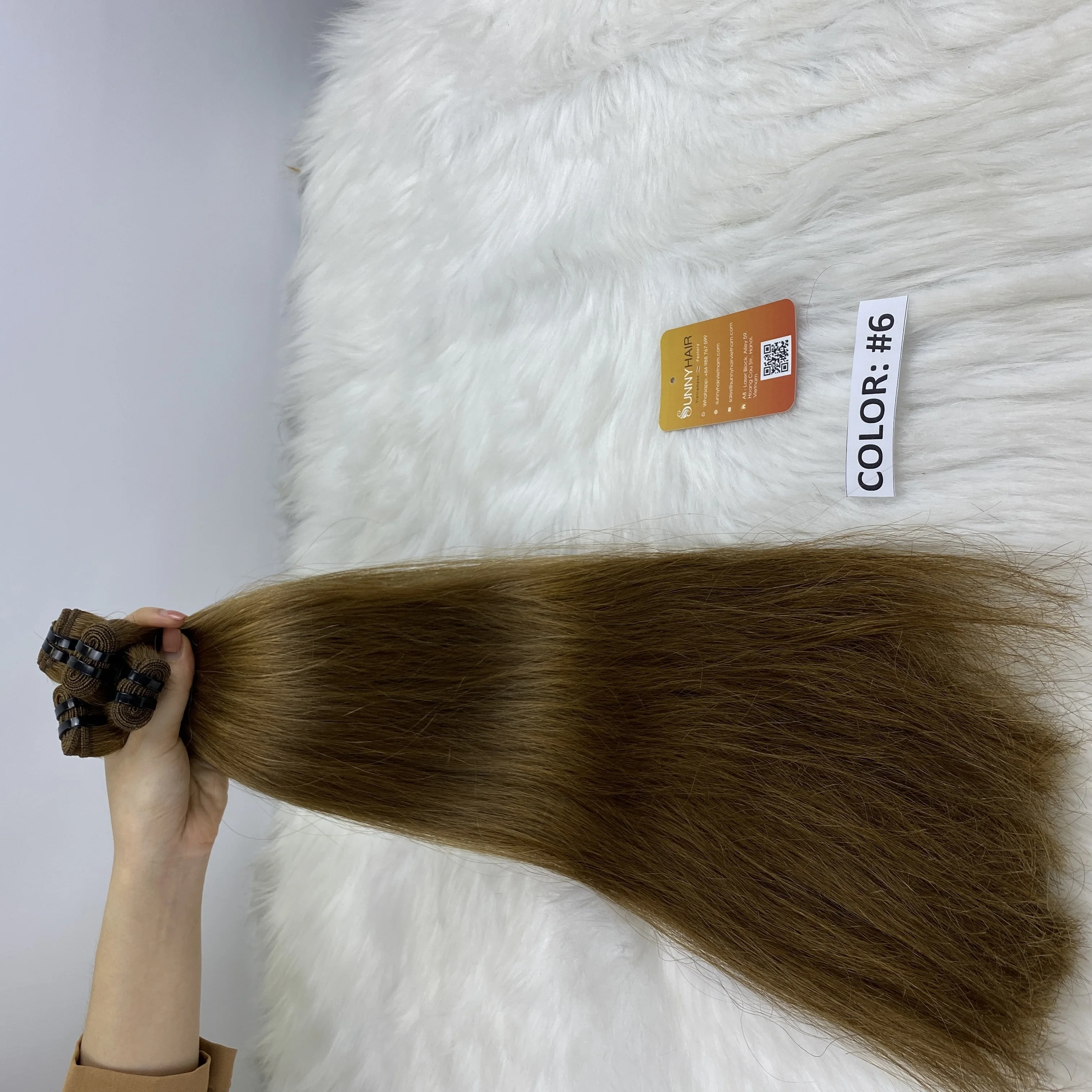 
Up to 12A , 28inches Wholesale Best Grade Cuticle Aligned chestnut color machine weft hairVendors Raw Virgin Brazilian hair 