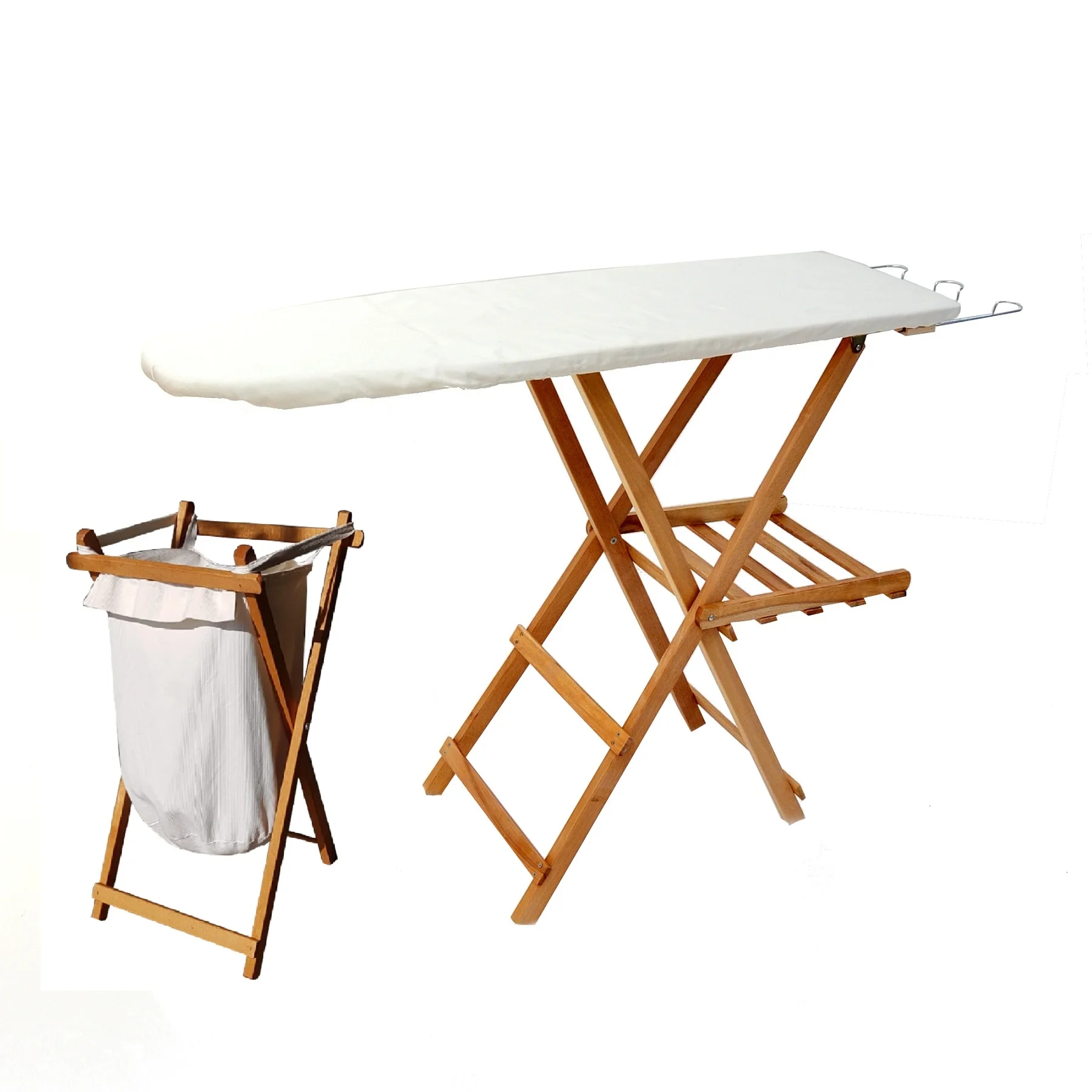 Высококачественный Итальянский набор из 2 предметов, гладильная доска и полка из древесины бука и доска в древесине для глажки и стирки