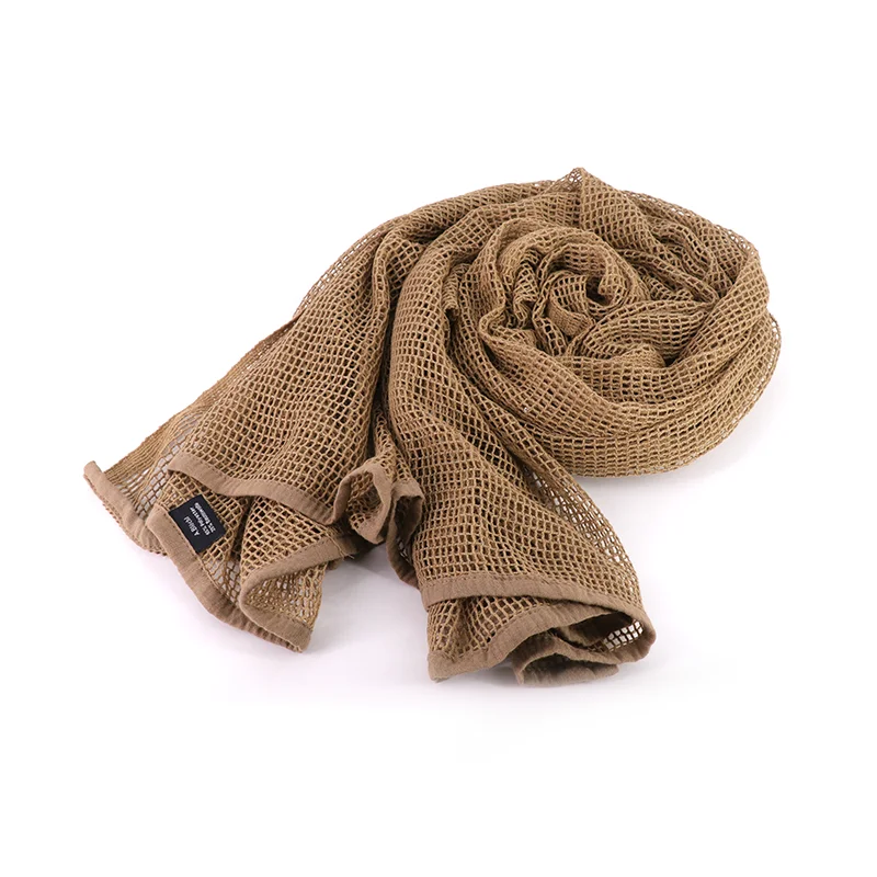 Military Camo Disguise Tactical Mesh Army Breathable Scarf Wholesale Knitted Sniper Face Veil Scarves