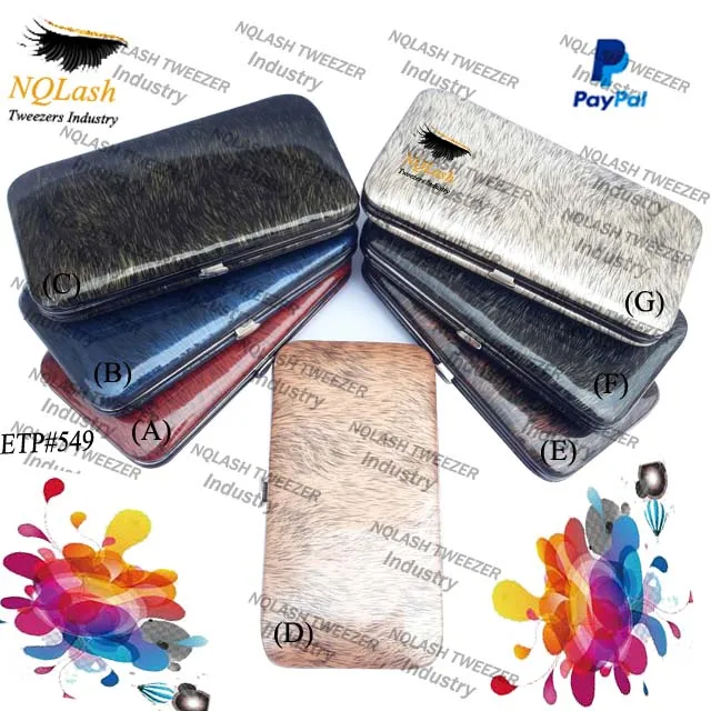 New Amazing Style Magnetic kit For Eyelash Tweezers / Beautiful Attractive Color Eyelash Extension Tweezers kit / Customer Name