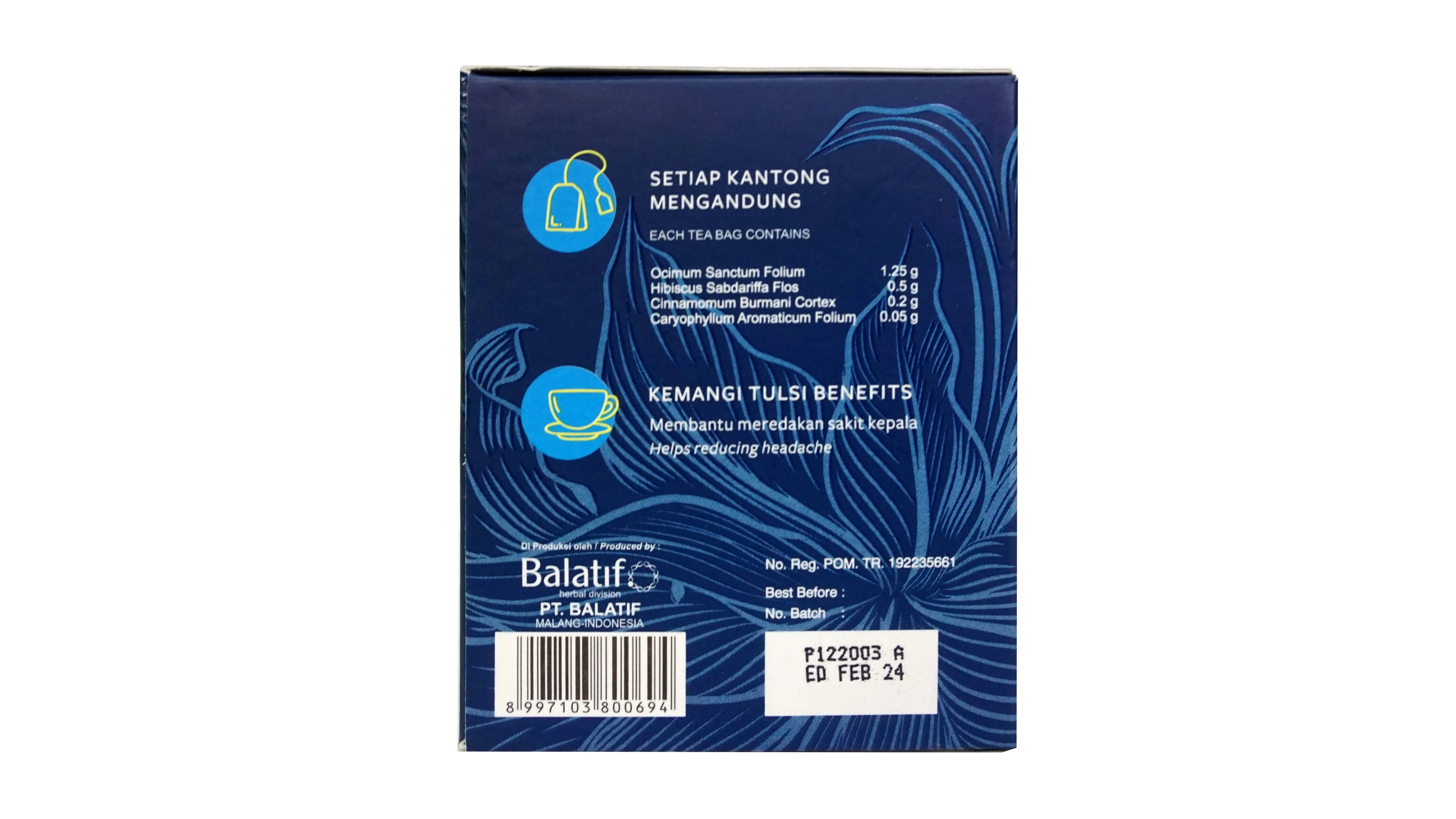 Высококачественный натуральный травяной тульси листовой чай Jiva инфузионный оптовая продажа OEM 15 шт./кор. 30 г