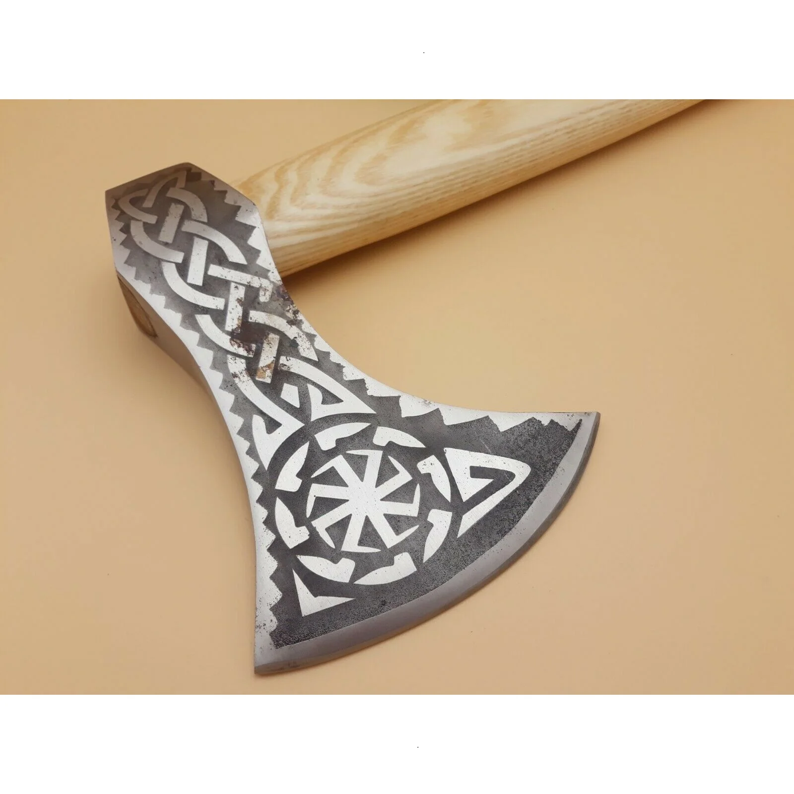  Нержавеющая сталь Viking Охота гравировкой из вулканической лавы ручная работа тактические углеродного кованые оси для выживания на природе кемпинга и резьба по дереву