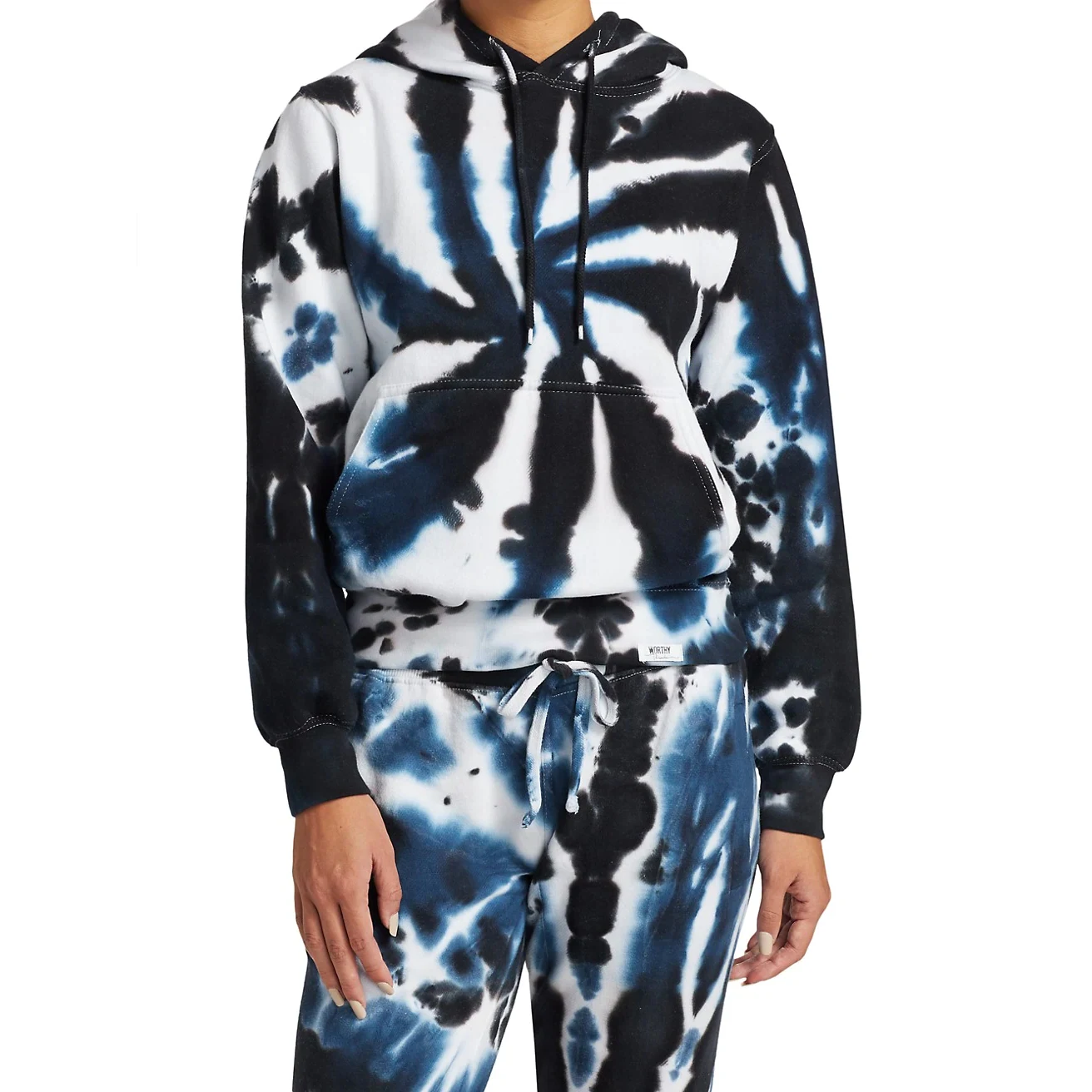 Quality Fabric Women Fashionable Tie Dye Hoodies