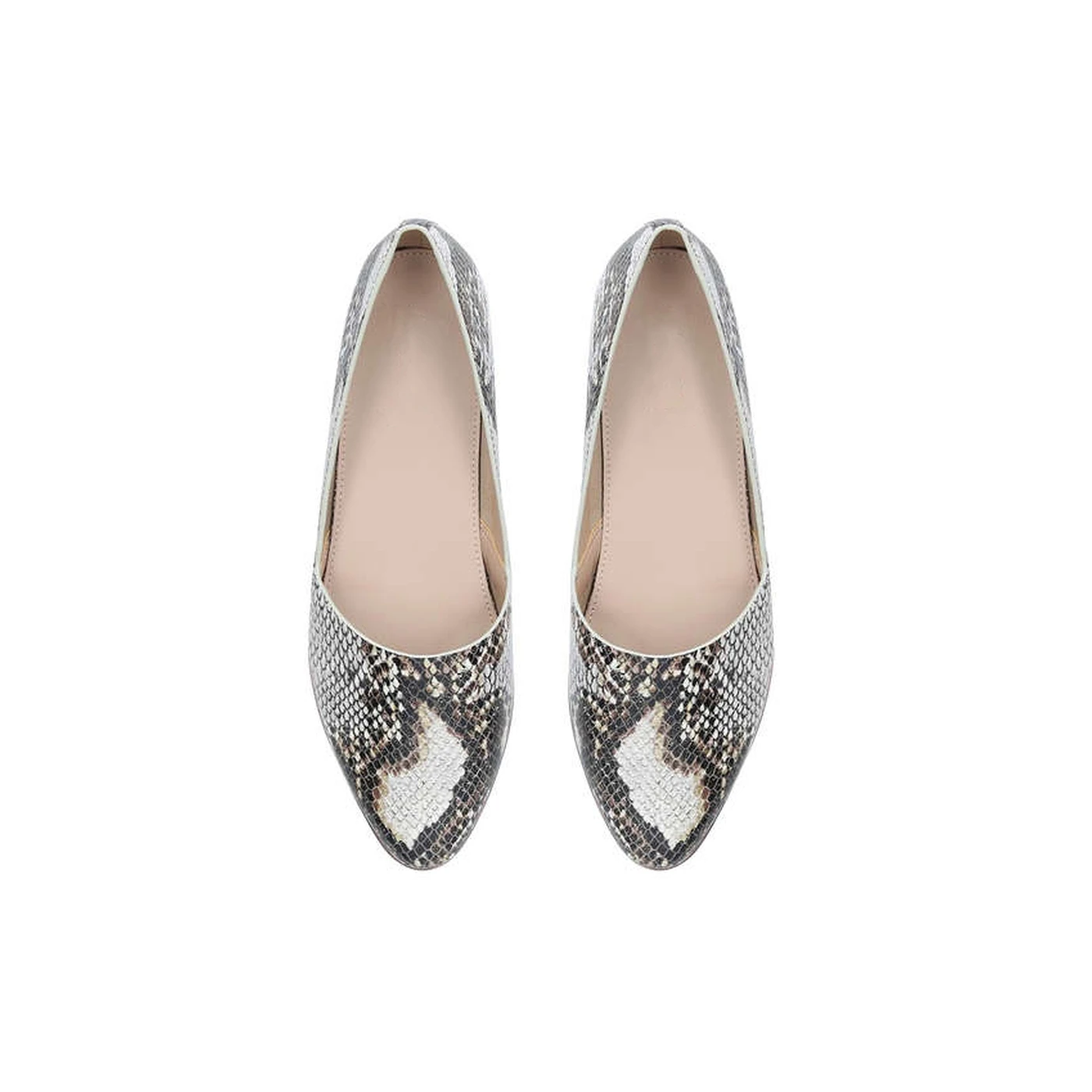 New style designer sandals women famous brands used golden color pointed toe ladies flats pumps flat fancy sandals branded shoes