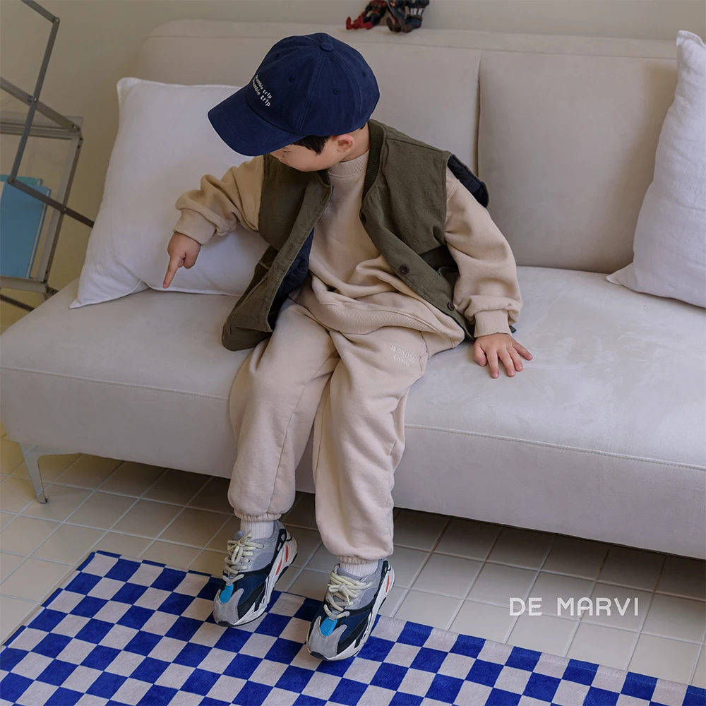 DE MARVI Kids Toddler Casual lettering cap hats Korean Manufacturer MADE IN KOREA