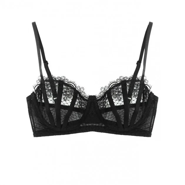 Blrack Color Stylish Seamless Wireless Women Lingerie Custom Design Cheap Price Sexy Lace Bra For Ladies From Bangladesh
