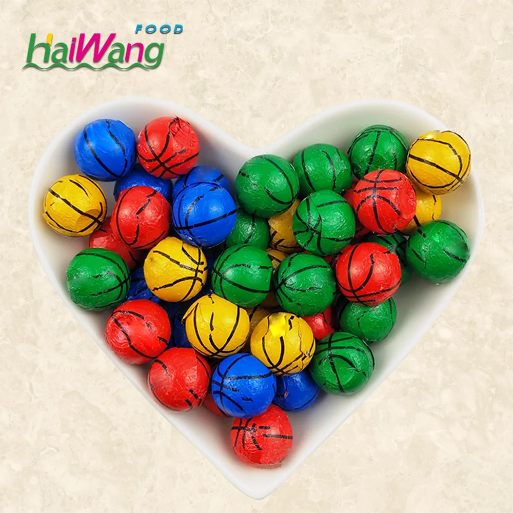 Поставка красочной упаковки шоколадные конфеты в форме шара choco Халяльные низкая цена оптовая