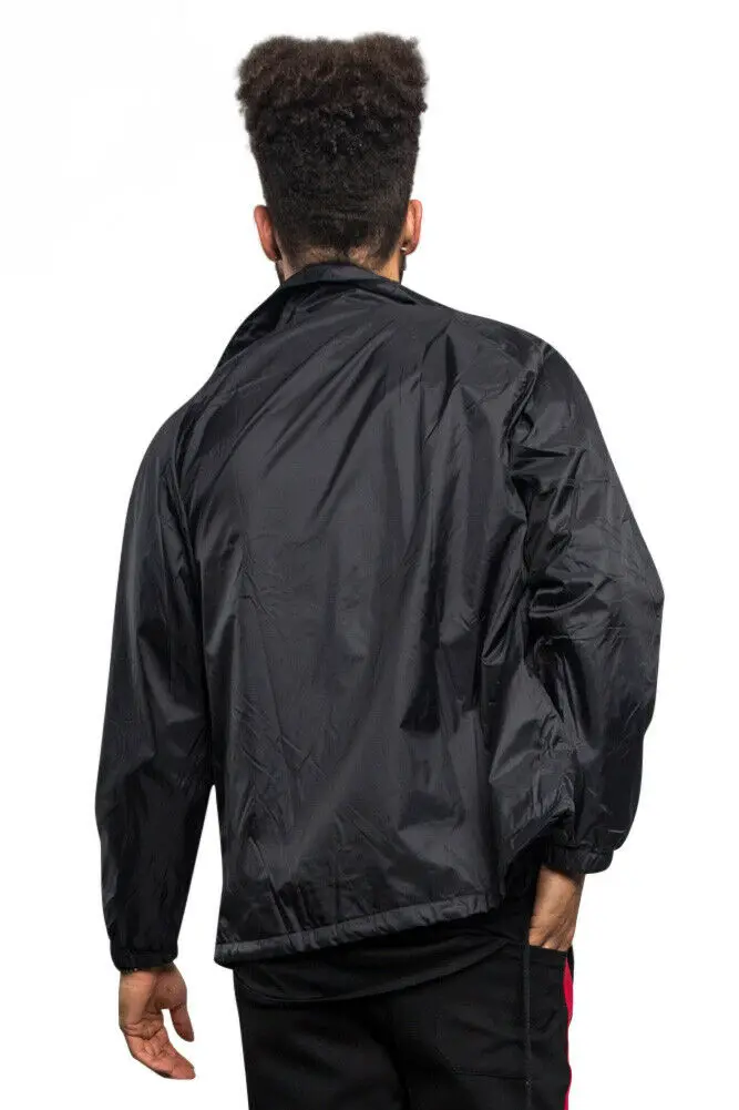 custom embroidered windbreakers lightweight waterproof coaches jackets custom nylon rain custom jacket