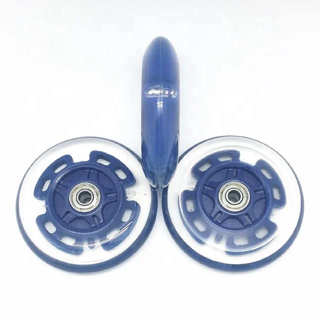 Flashing LED roller skate wheels scooter wheels