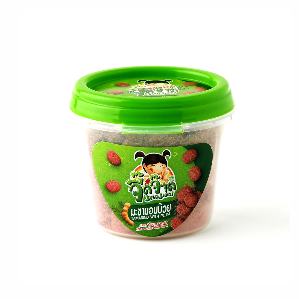 Halal Chewy Sweet Tamarind Candy Sugar , Plum 75% Natural Fruits Wholesalers Thailand 50g