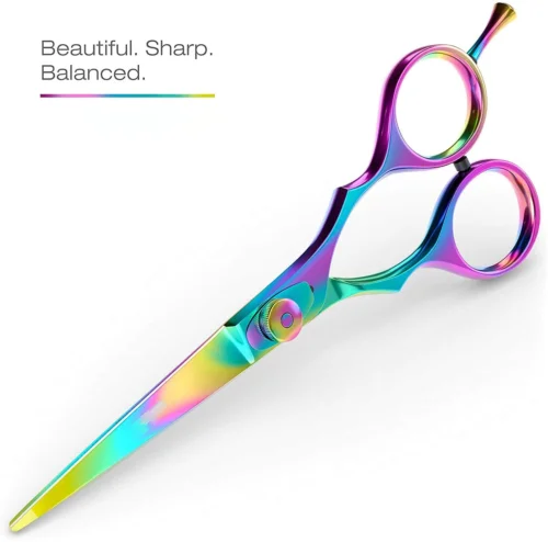 Профессиональные Парикмахерские ножницы 420 C & 440 радужные для стрижки волос радужного цвета