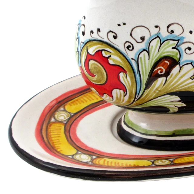 Handmade ceramic gravy boat made in Italy kitchen items pottery souce dish