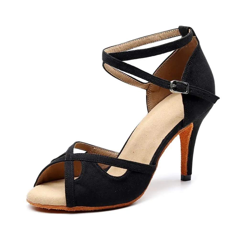 Ladies Latin Dance Shoes Professional High Heeled Custom Tango Jazz Salsa Dancing Shoes Women Wholesale