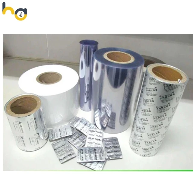 Polyvinyl chloride transparent PVC capsules PTP foil for food medicine blister packaging