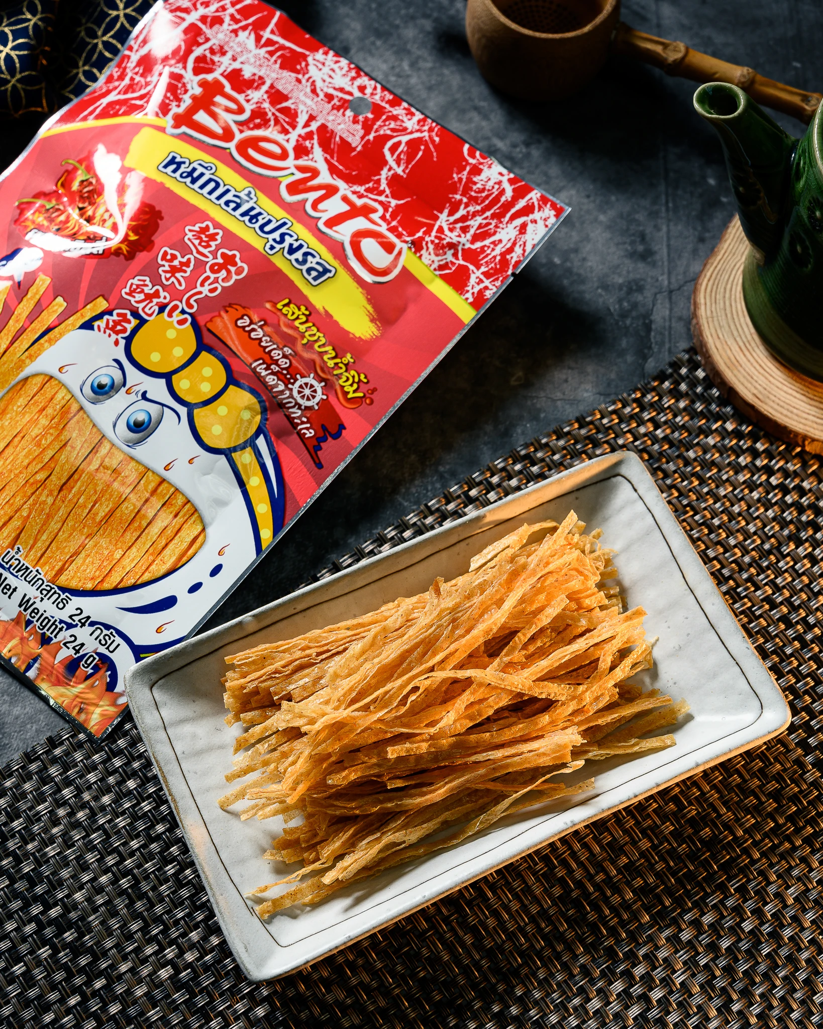  Bag Box Packaging Baked Snacks Style Bento Squid Mixed Surimi (Hot Chilli) Export From