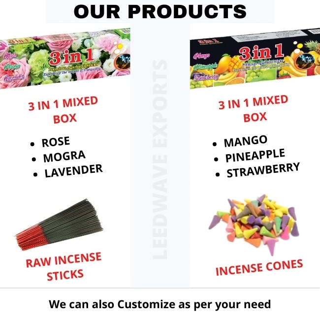 
Lobhan International Standard Quality Incense Agarbati Stick from direct factory 