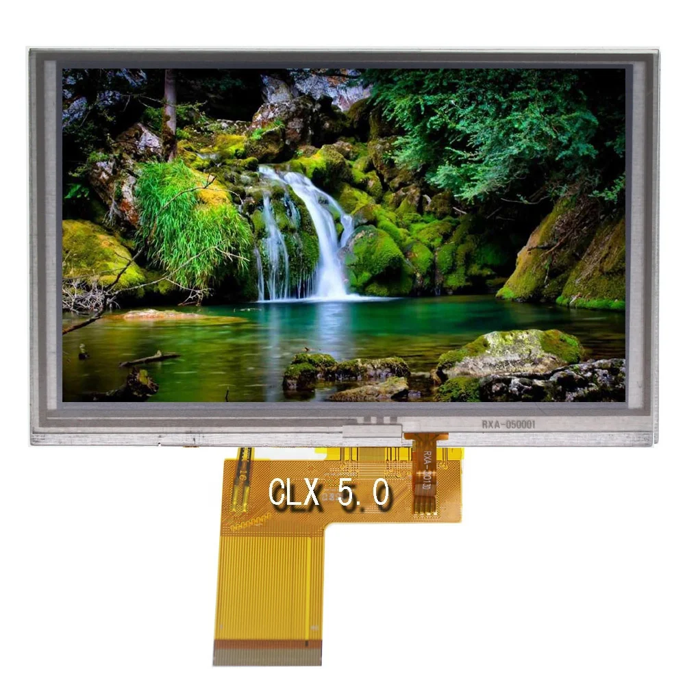 
with Resistance touch panel 5 inch TFT RGB 480X272 40pin lcd display screen module 