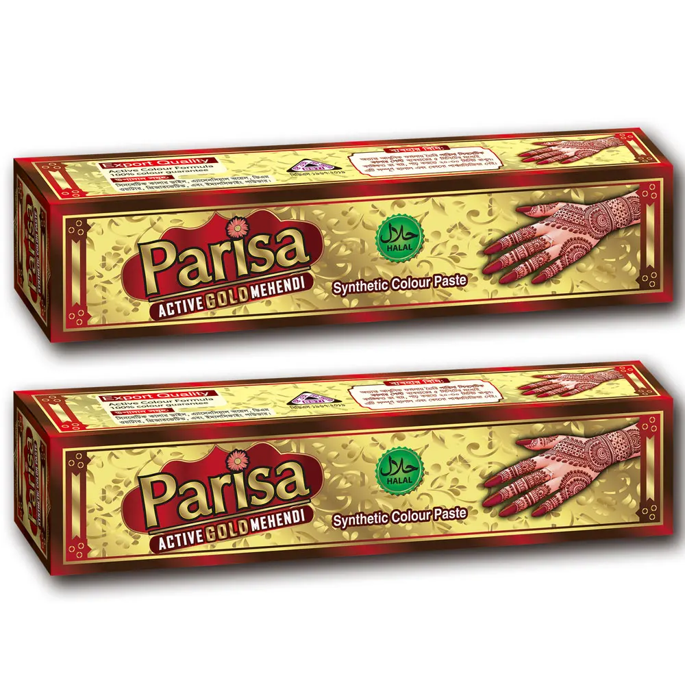 Parisa Active Gold Mehendi Henna Paste Manufacturer Wholesale Factory Price
