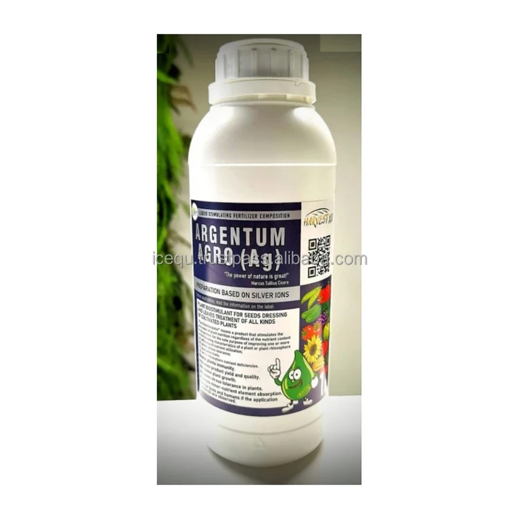 Innovative fertilizer with a powerful prolonged antiseptic effect concentrated ionic silver solution, agro fertilizer