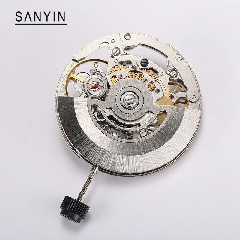 Custom OEM ETA2824 SW200 Movement Modified Watch Skeleton Power Reserve Automatic Watch Movement Parts Accessories