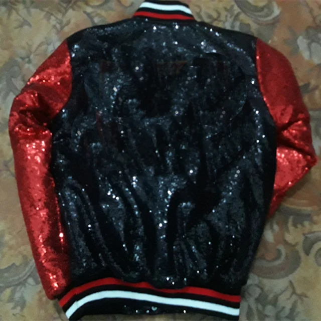 2021 Shiny Sequins Sparkle Bomber Jacket Newest Gold Glitter Striped Zipper Men Jackets And Coats Party Dance Show Clothes