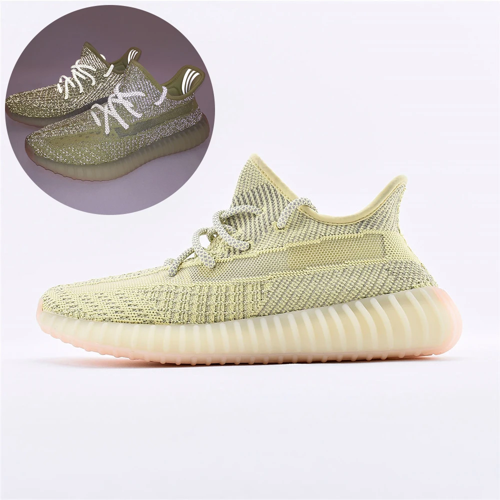  Новинка 2021 дизайнерские тканые кроссовки yezzys lundmark светоотражающие дышащие модные yeezy 350 v2 для бега спорта женского