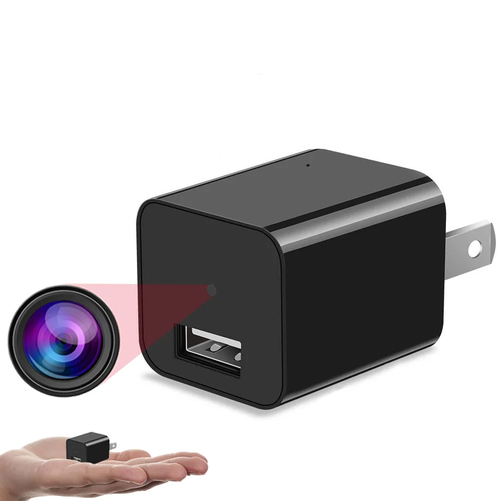 1080P WIFI USB адаптер шпионское зарядное устройство камера невидимое настенное вилка с обнаружением движения Скрытая мини