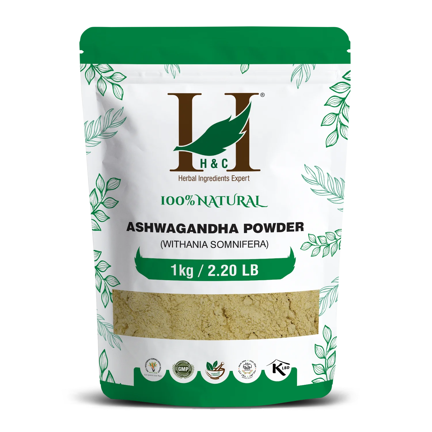 H&C Ashwagandha Powder (Withania somnifera) - 1kg pack
