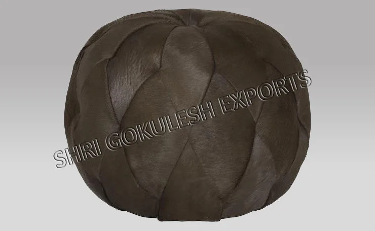 Wholesale Indoor Outdoor Modern Style Leather Poufs Seating Ottoman Square Shape Home Decorations