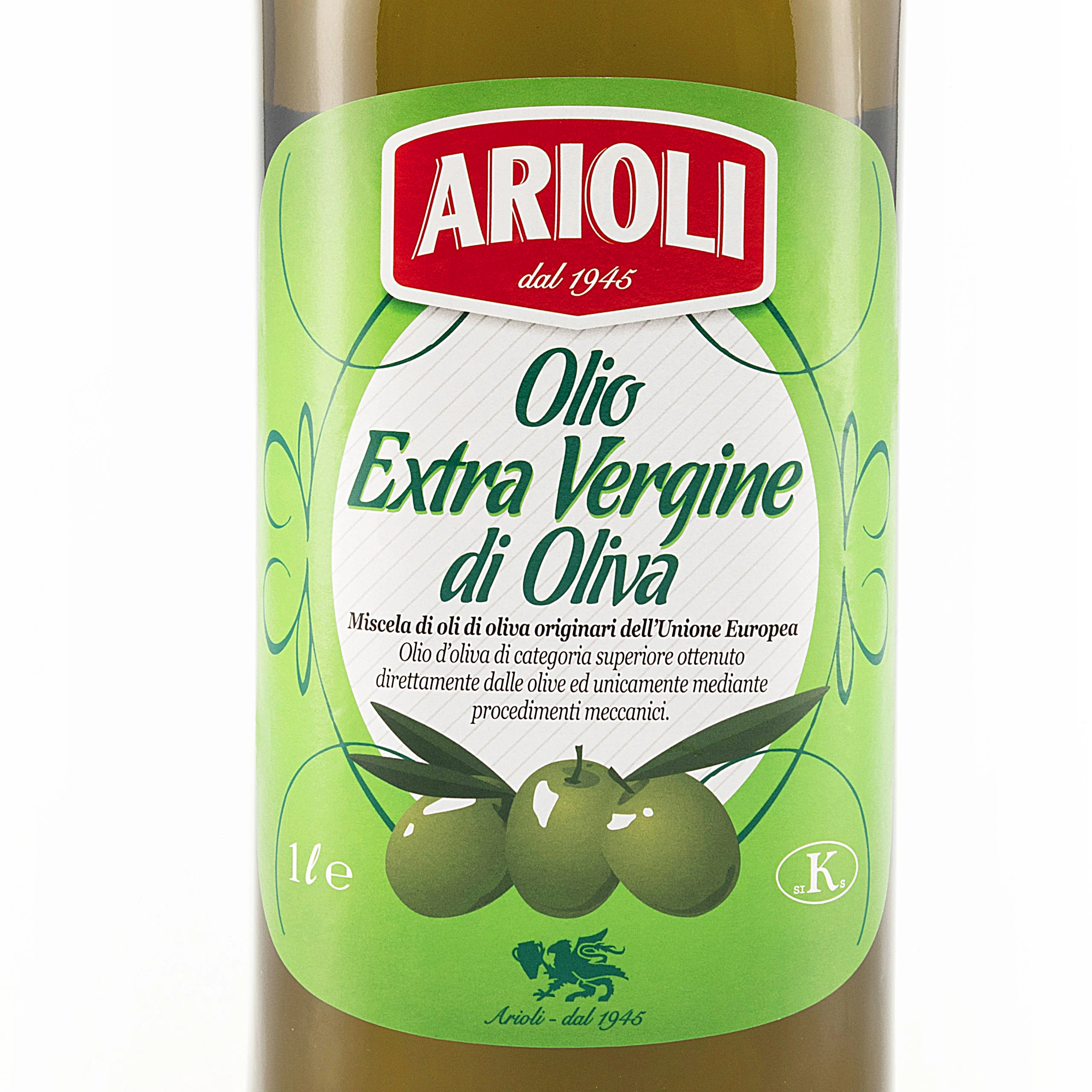 Commercial  Quality grade Olive Oil Extra Virgin of European Origin ARIOLI IL SUCCOLIVA 1Lt. standard glass bottle for RETAIL