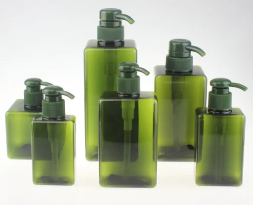 Высококачественная Квадратная бутылка для шампуня с насосом домашних животных пустая пластиковая косметических жидкостей кондиционера боди-мойки