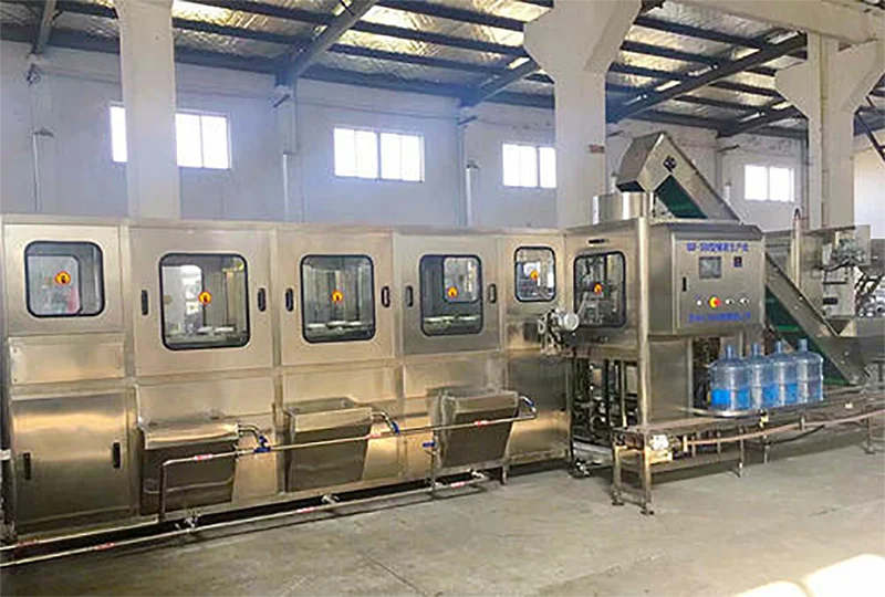 
Cheap 5 gallon small bottled water filling line is used in water station, water sales business 