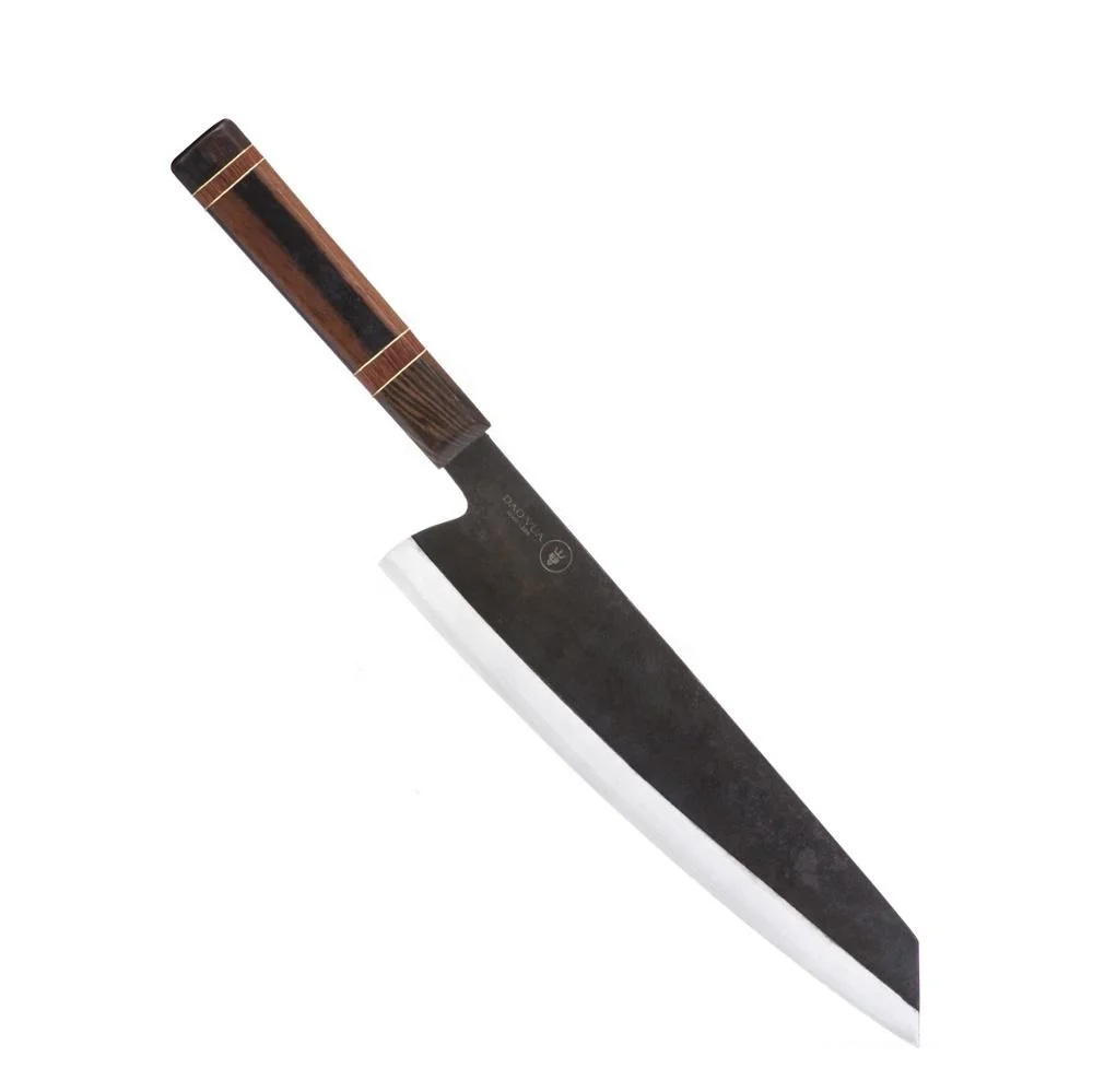 Cheap Japanese Kitchen Knife Ebony Rosewood Wooden Handle High Car