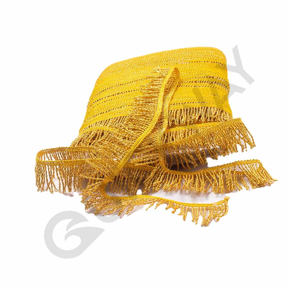 Wholesale Gold Color fringes Custom Cotton Fringes Best Sale Quality Sale Bulk Manufacture By QUICK WAY INDUSTRIES