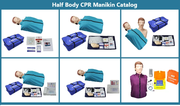 Full Body Medical Teaching CPR Torso Simulator First Aid Training Dummy Adult CPR Manikin