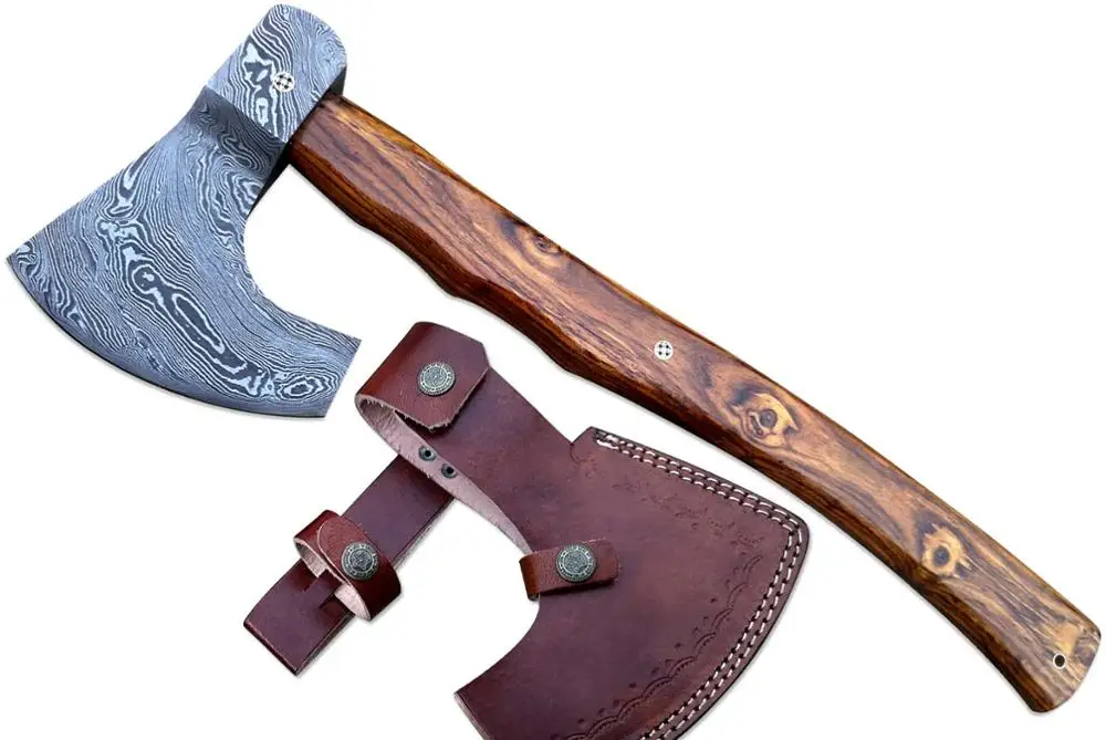 Новый кованый вручную топор из дамасской стали викингов медведистый деревянная ручка 14 дюймов
