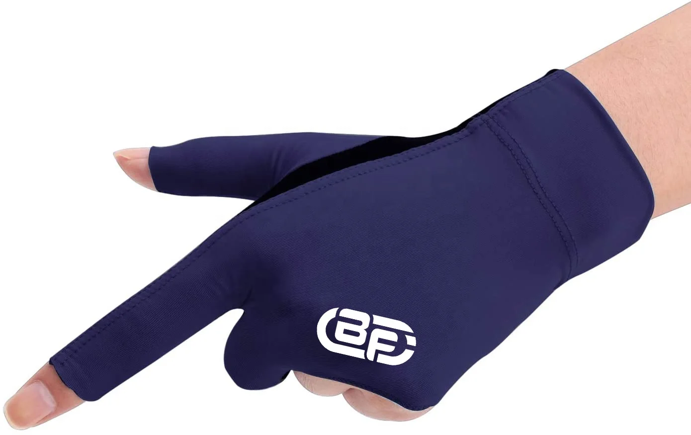 Whosale Good Quality Open toed Snooker Billiard Cue Glove Three Finger Gloves Black Red Game White