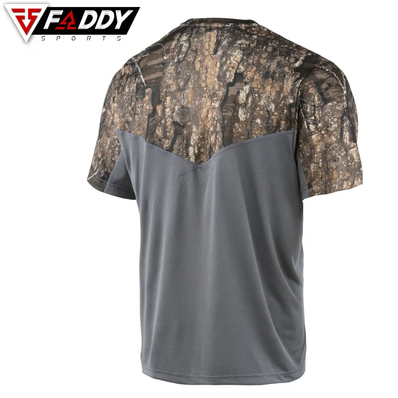 Камуфляжная тактическая Мужская рубашка с коротким рукавом быстросохнущая Боевая футболка военная армейская камуфляжные уличные походные охотничьи рубашки