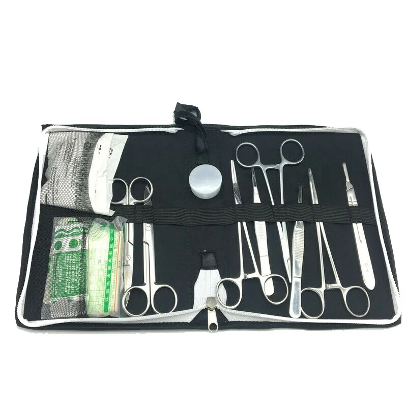 Medical Science First Aids Nurses training 12 Pieces Surgical Suture Package Kits Set For Student