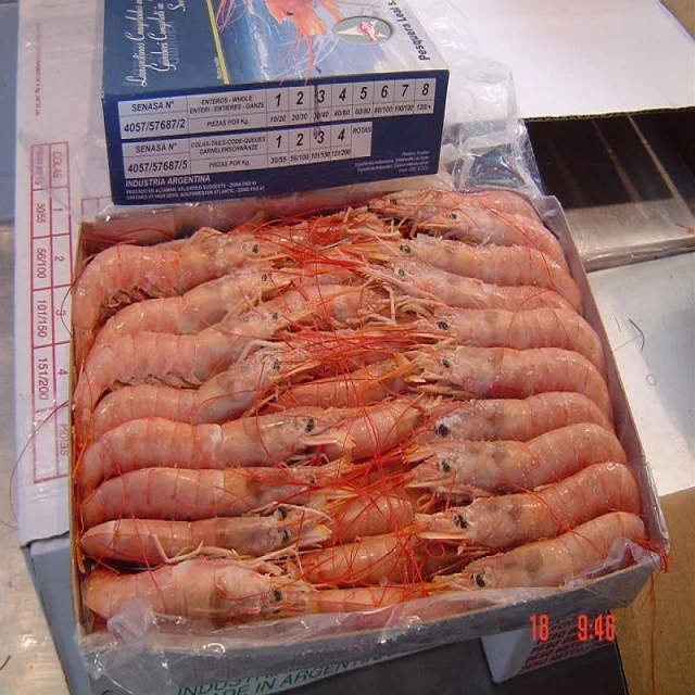 Лучшее качество вкусные замороженные морепродукты хрустальные красные креветки для