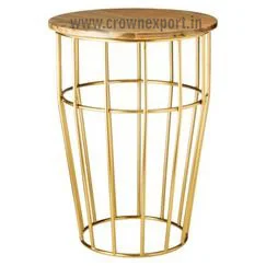 Luxury Home & Living Modern Decor Gold Geometric Side Table Set of 2 End Table Coffee & Accent Table Furniture For Best Interior