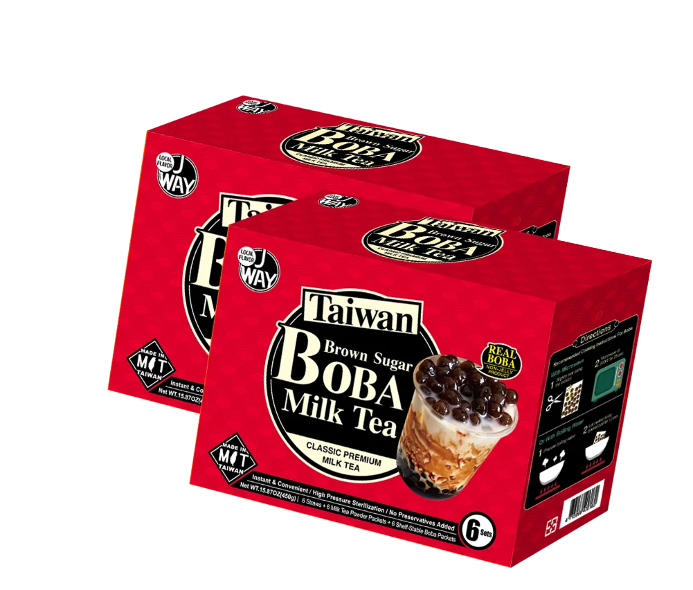 
Taiwan Super Popular Bubble Tea Set Brown Sugar (6 pcs) with 6 straws Easy and Cheap To DIY party Bubble Tea 