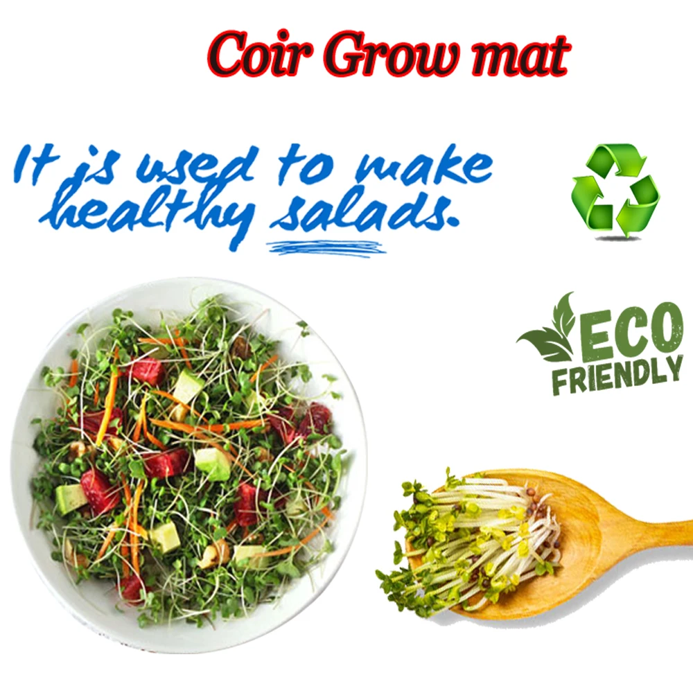 Hot Sale Export Quality Natural Coconut Grow Mat for Micro-greens Germinating Seeds